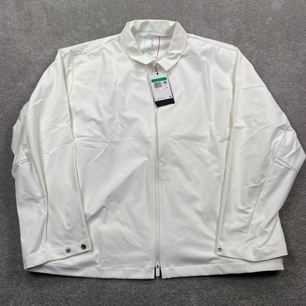 Nike Training Jacket Mens XL White Dri-FIT 24.7 Full-Zip IF2867-133